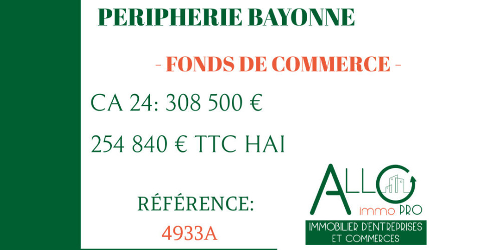 fond de commerce à BAYONNE (64100)
